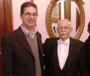 Il presidente Bondi con l'ambasciatore Rodney Lopez Clemente 