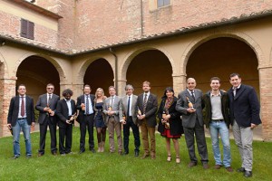 L'assessore Celli con gli altri firmatari del protocollo d'intesa