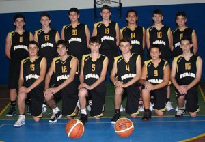 Luca Perugini con la maglia numero 13 della Pegaso