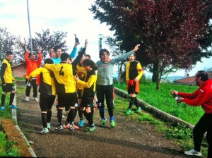 Il team in festa 