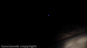 L'ufo ripreso sui cieli di Vetriolo
