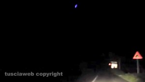 L'ufo ripreso sui cieli di Vetriolo