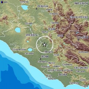 Terremoto con epicentro a Nazzano (Roma)