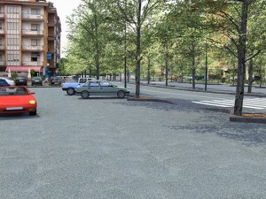 Il render del futuro parcheggio in via Genova
