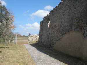I ruderi del sito di Castell'Araldo