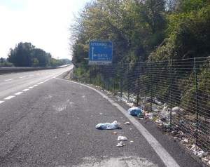 L'area di sosta km 36,900 della 675
