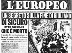 La prima pagina de L'Europeo (luglio 1950)