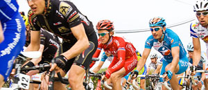 Una gara di ciclismo
