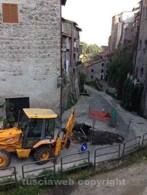 La voragine creatasi ai borghi di Ronciglione