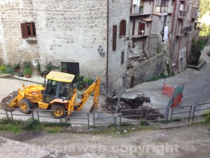 La voragine creatasi ai borghi di Ronciglione