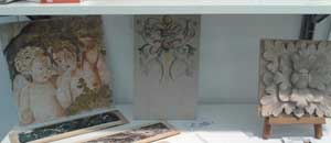 Lo stand in mostra a Firenze
