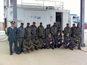 La delegazione somala con i finanzieri