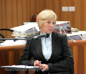 La signora Gaska, dipendente all'Euroservice