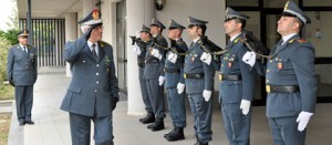 Il generale Debidda in visita al comando di Viterbo