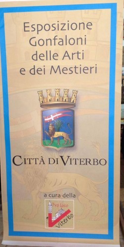 Il manifesto dell'esposizione dei gonfaloni delle arti e dei mestieri