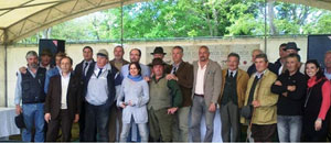 Foto di gruppo degli organizzatori della mostra