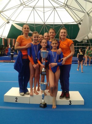 la Squadra di prima fascia Asd Free Sport Libertas con Fiona Mazzi e Valentina Rossi 