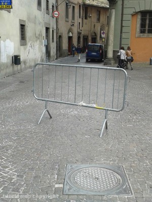 La transegnaletica a piazza del Plebiscito