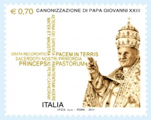 Il francobollo di papa Giovanni XXIII