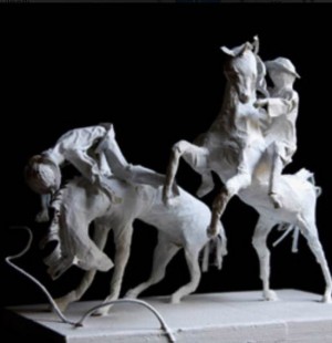 Una scultura di Giorgio Pulselli