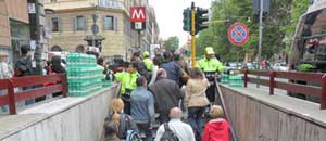 I volontari Asvom in azione a Roma