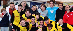 Il team in festa