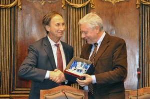 Urza e il sindaco Michelini