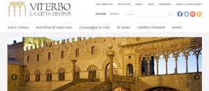 Una bozza del sito dedicato al turismo