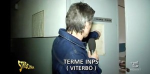 Jimmy Ghione alle ex terme Inps