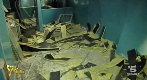 Una stanza delle terme ex Inps su Striscia