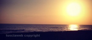 Il tramonto a Montalto Marina