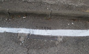 Il tombino a via Monte Sacro