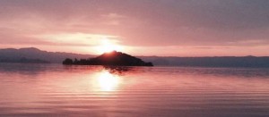 Montefiascone - Tramonto sul lago di Bolsena