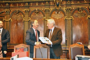 Urza e il sindaco Michelini