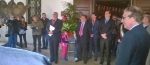 Zingaretti all'apertura del museo del vino a Castiglione in Teverina