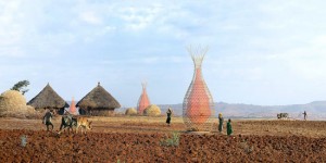 Il Warka Water, nell'immagine dal sito Architectureandvision