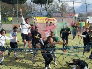 I festeggiamenti della Virtus Cimini Carbognano 