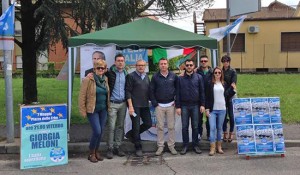 Franco Colamedici in campagna elettorale