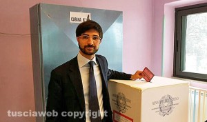 Europee 2014 - Daniele Sabatini al seggio
