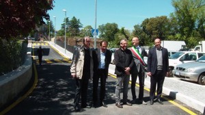 Angelelli e Cerri con l'ufficio tecnico comunale