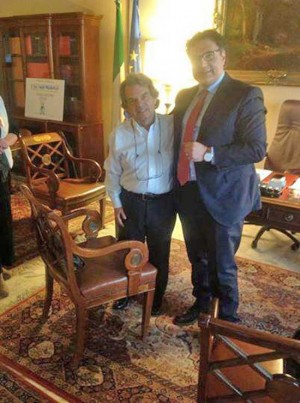 Renato Brunetta con l'avvocato Angelo di Silvio 