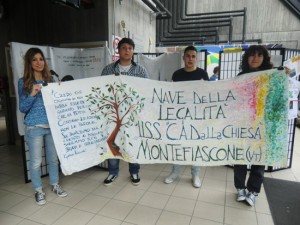 Gli studenti dell'istituto Dalla Chiesa di Montefiascone