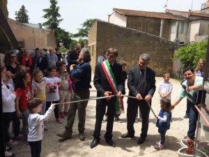 L'inaugurazione del trittico Maremmano 