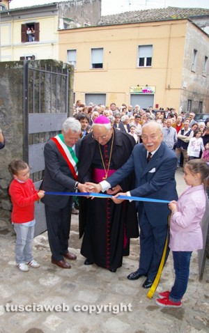 Viterbo - San Faustino - Il vescovo inaugura il giardino - Fofo Fausto Cappelli