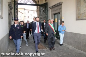 Il ministro Franceschini a palazzo dei Priori