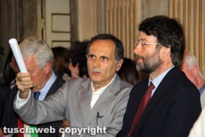 Il ministro Franceschini a palazzo dei Priori