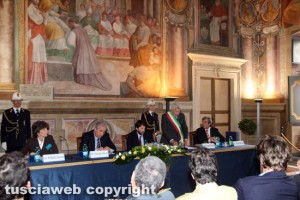 Il ministro Franceschini a palazzo dei Priori