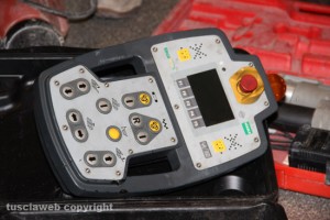 Il telecomando di una gru