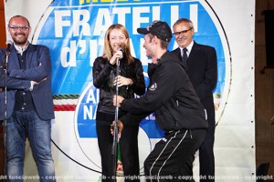 Il comizio FdI con Giorgia Meloni