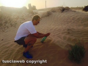 Andrea Belli nel deserto